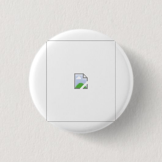 Badge Rond 2,50 Cm Icône cassée d'image d'Internet (Devant)