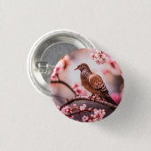 Badge Rond 2,50 Cm Icône : colombe (Devant & derrière)