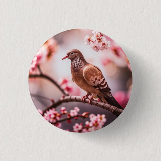 Badge Rond 2,50 Cm Icône : colombe (Devant)