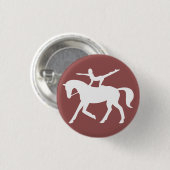 Badge Rond 2,50 Cm icône de voûte de cheval (Devant & derrière)