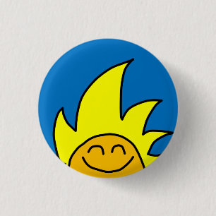 Badge Rond 2,50 Cm Icône Jours spéciaux bleu