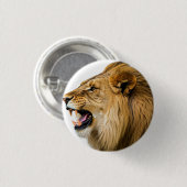 Badge Rond 2,50 Cm Icône : lion (Devant & derrière)