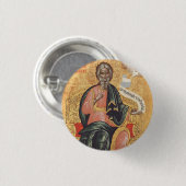 Badge Rond 2,50 Cm Icône orthodoxe de saint André l'apôtre (Devant & derrière)
