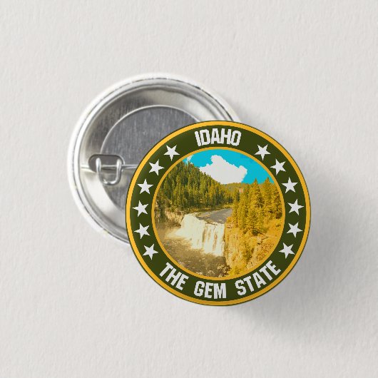 Badge Rond 2,50 Cm Idaho (Devant & derrière)