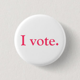 Badge Rond 2,50 Cm Identification d'électeur, style de grlsvote