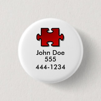 Badge Rond 2,50 Cm Identification perdue d'enfant
