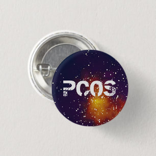 Badge Rond 2,50 Cm Identité de galaxie personnalisable PCOS