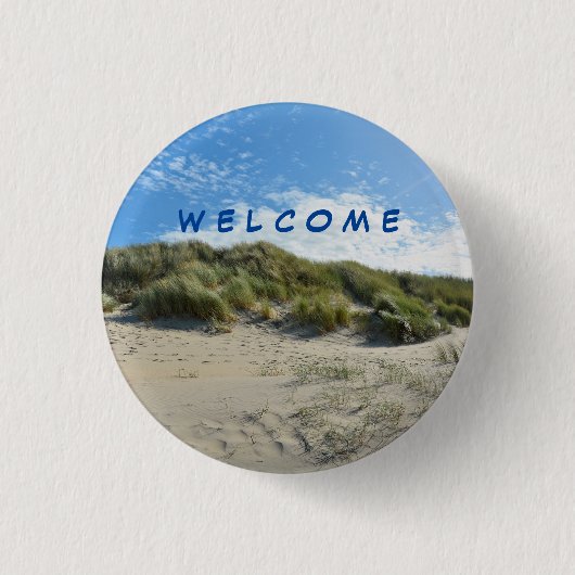 Badge Rond 2,50 Cm Idylle des dunes (Devant)