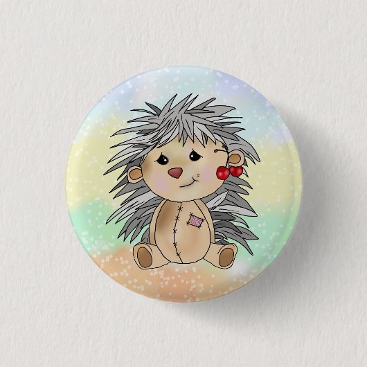 Badge Rond 2,50 Cm Igel avec cerises (Devant)
