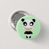 Badge Rond 2,50 Cm Ijimekko le panda (Devant & derrière)