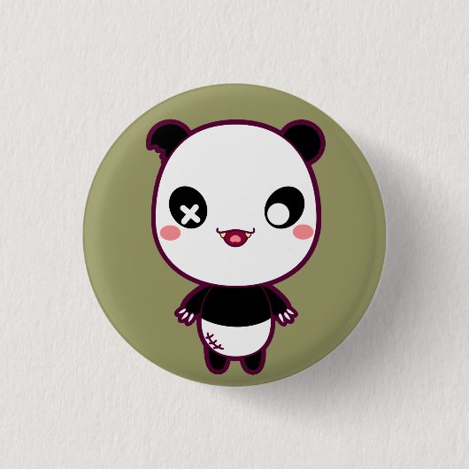 Badge Rond 2,50 Cm Ijimekko le panda de despote (Devant)