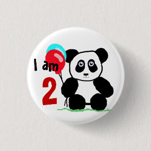 Badge Rond 2,50 Cm Ik ben 2 verjaardag