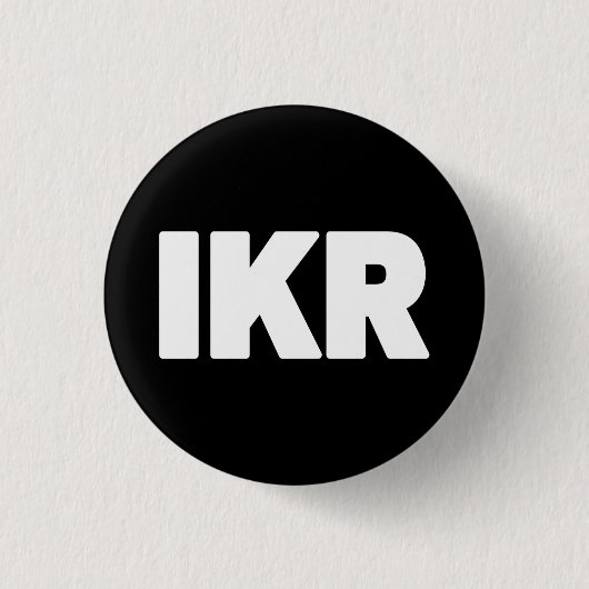 Badge Rond 2,50 Cm IKR | Bouton d'inclinaison du texte (Devant)