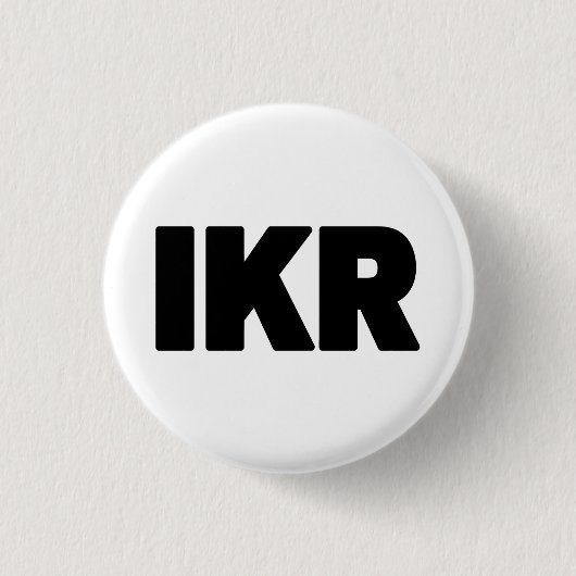 Badge Rond 2,50 Cm IKR | Écart de texte (Devant)
