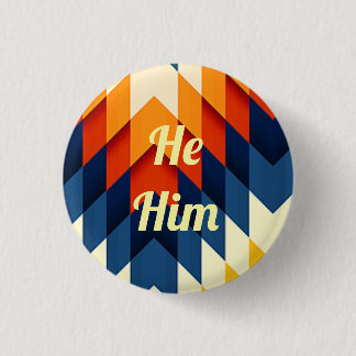 Badge Rond 2,50 Cm Il/Lui Genre Pronoun Pin