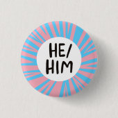 Badge Rond 2,50 Cm IL/LUI Prononononononononononononononononn couleur (Devant)