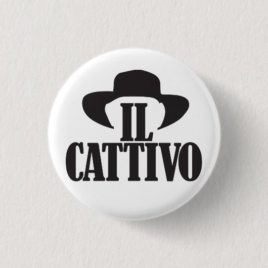 BADGE ROND 2,50 CM ILCATTIVO (Devant)