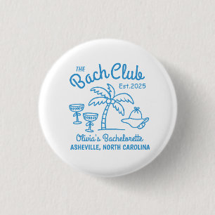 Badge Rond 2,50 Cm Île de nom personnalisé moderne Date Enterrement d