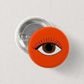 Badge Rond 2,50 Cm Illustration des yeux Brown (Devant & derrière)