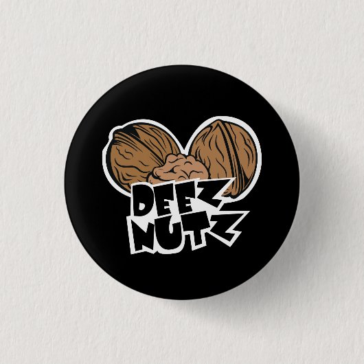 Badge Rond 2,50 Cm Illustration drôle de Deez Nutz (Devant)
