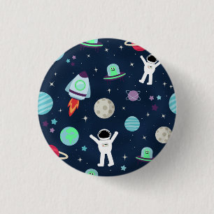 Badge Rond 2,50 Cm Illustration du Motif spatial