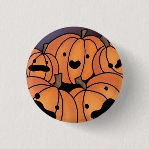 Badge Rond 2,50 Cm Illustration du patch Citrouille orange mignon