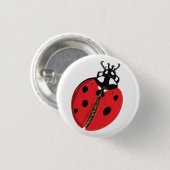 Badge Rond 2,50 Cm Illustration Lady Bug (Devant & derrière)