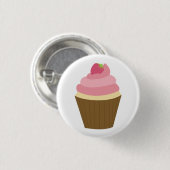 Badge Rond 2,50 Cm Illustration mignonne de petit gâteau (Devant & derrière)