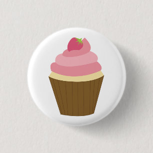 Badge Rond 2,50 Cm Illustration mignonne de petit gâteau
