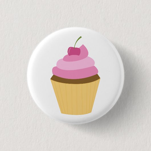 Badge Rond 2,50 Cm Illustration mignonne de petit gâteau (Devant)