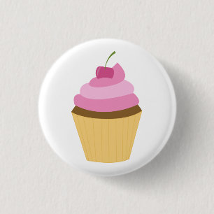 Badge Rond 2,50 Cm Illustration mignonne de petit gâteau