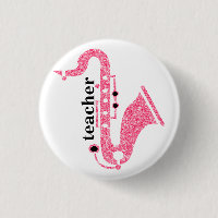 Illustration Saxophone En Parties scintillant Rose