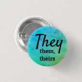 Badge Rond 2,50 Cm Ils, eux, leurs pronounouns (Devant & derrière)