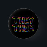 Badge Rond 2,50 Cm ILS / EUX Prononononouns Poignée arc-en-ciel color<br><div class="desc">Décorez votre tenue avec ce bouton cool. Ça fait un grand cadeau ! Vous pouvez le customiser et ajouter du texte. Consultez ma boutique pour plus de couleurs, de motif et de pronoms - et trouvez ce design sur les chemises et les autocollants aussi! Faites-moi savoir si vous aimeriez quelque...</div>