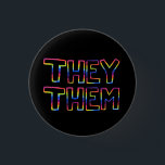 Badge Rond 2,50 Cm ILS / EUX Prononononouns Poignée arc-en-ciel color<br><div class="desc">Décorez votre tenue avec ce bouton cool. Ça fait un grand cadeau ! Vous pouvez le customiser et ajouter du texte. Consultez ma boutique pour plus de couleurs, de motif et de pronoms - et trouvez ce design sur les chemises et les autocollants aussi! Faites-moi savoir si vous aimeriez quelque...</div>