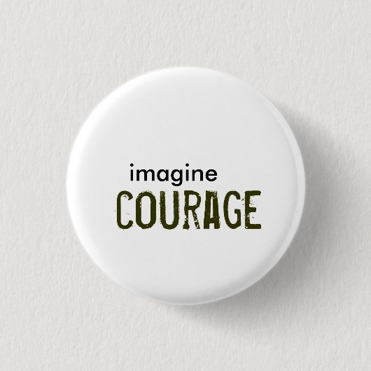 Badge Rond 2,50 Cm imaginez, courage (Devant)
