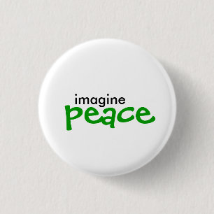 Badge Rond 2,50 Cm imaginez, paix