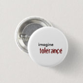 Badge Rond 2,50 Cm imaginez, tolérance (Devant & derrière)