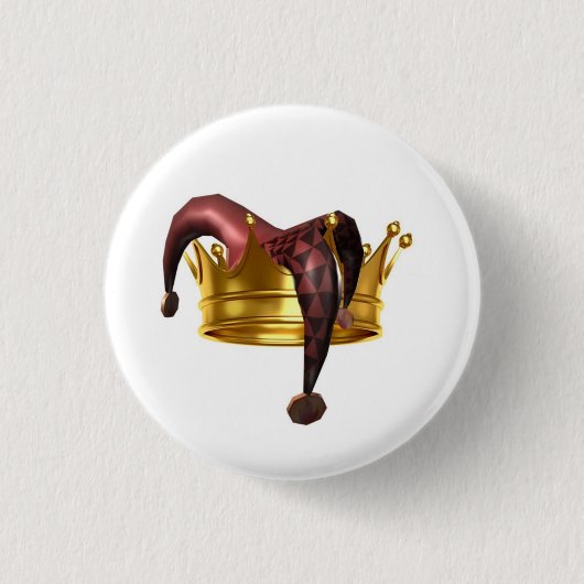 Badge Rond 2,50 Cm Imbéciles et Rois Logo Button (Devant)