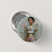 Badge Rond 2,50 Cm Impression d'art Hanbok moderne (Devant & derrière)