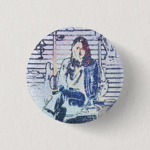 Badge Rond 2,50 Cm Impression d'art musical