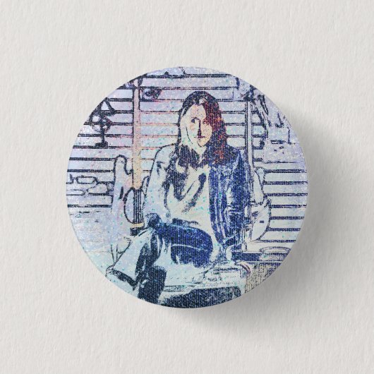Badge Rond 2,50 Cm Impression d'art musical (Devant)