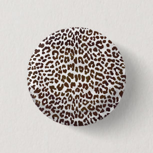 Badge Rond 2,50 Cm Impression de chocolat léopard