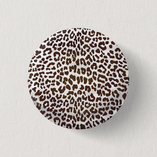 Badge Rond 2,50 Cm Impression de chocolat léopard (Devant)