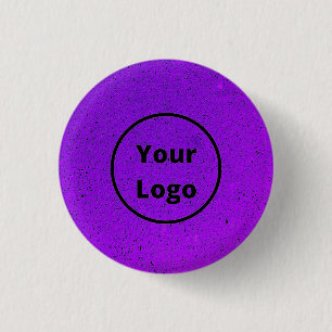 Badge Rond 2,50 Cm Impression de surface rugueuse violette