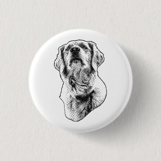 Badge Rond 2,50 Cm Impression joyeuse, défilé de points (Devant)