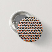 Badge Rond 2,50 Cm Impression noire et orange Zebra (Devant & derrière)
