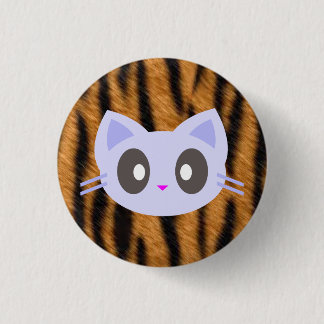 Badge Rond 2,50 Cm imprimé kawaii kitty tiger