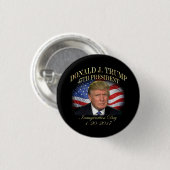 Badge Rond 2,50 Cm Inauguration du Président Donald Trump (Devant & derrière)