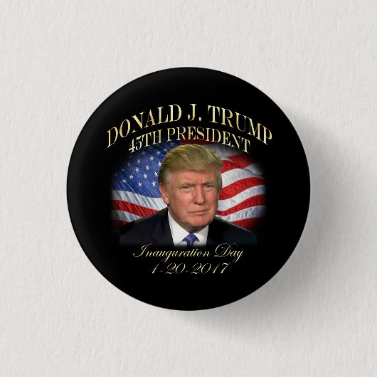Badge Rond 2,50 Cm Inauguration du Président Donald Trump (Devant)
